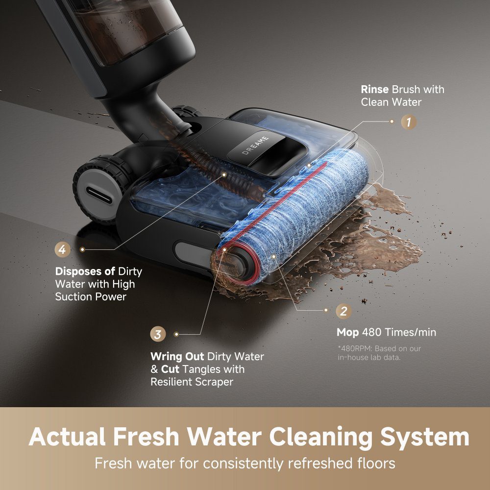 Dreame H15 Pro Wet and Dry Vacuum Cleaner HHR46A Grey Dreame H15 Pro Wet and Dry Vacuum Cleaner HHR46A Grey