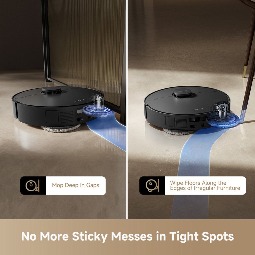 Dreame L40 Ultra AE Robot Vacuum Cleaner and Mop with Self-Cleaning and Auto-Empty RLL77SE_BK Black Dreame L40 Ultra AE Robot Vacuum Cleaner and Mop with Self-Cleaning and Auto-Empty RLL77SE_BK Black