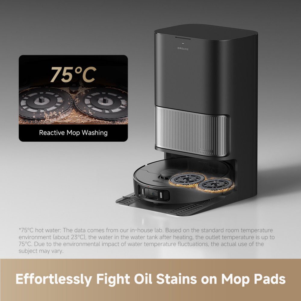 Dreame L40 Ultra AE Robot Vacuum Cleaner and Mop with Self-Cleaning and Auto-Empty RLL77SE_BK Black Dreame L40 Ultra AE Robot Vacuum Cleaner and Mop with Self-Cleaning and Auto-Empty RLL77SE_BK Black