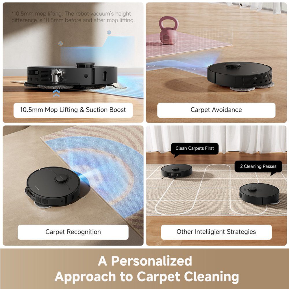Dreame L40 Ultra AE Robot Vacuum Cleaner and Mop with Self-Cleaning and Auto-Empty RLL77SE_BK Black Dreame L40 Ultra AE Robot Vacuum Cleaner and Mop with Self-Cleaning and Auto-Empty RLL77SE_BK Black