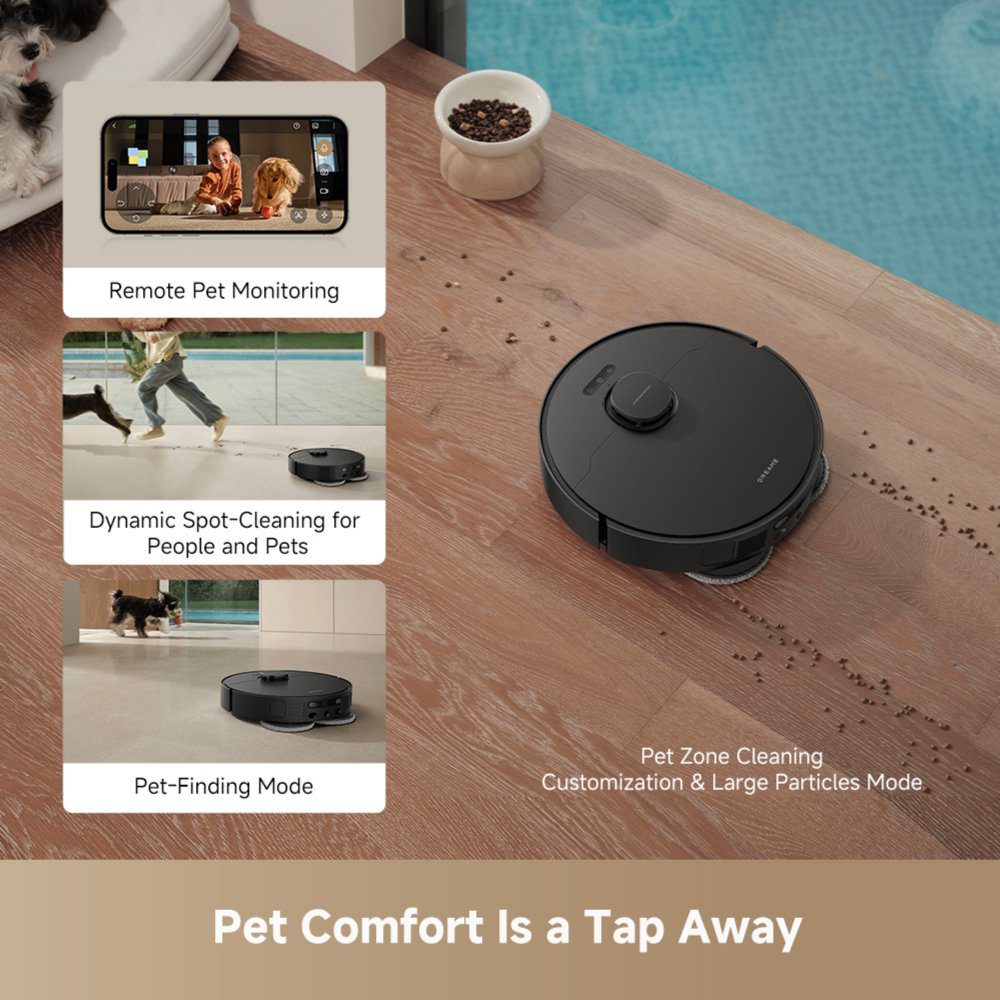 Dreame L40 Ultra AE Robot Vacuum Cleaner and Mop with Self-Cleaning and Auto-Empty RLL77SE_BK Black Dreame L40 Ultra AE Robot Vacuum Cleaner and Mop with Self-Cleaning and Auto-Empty RLL77SE_BK Black