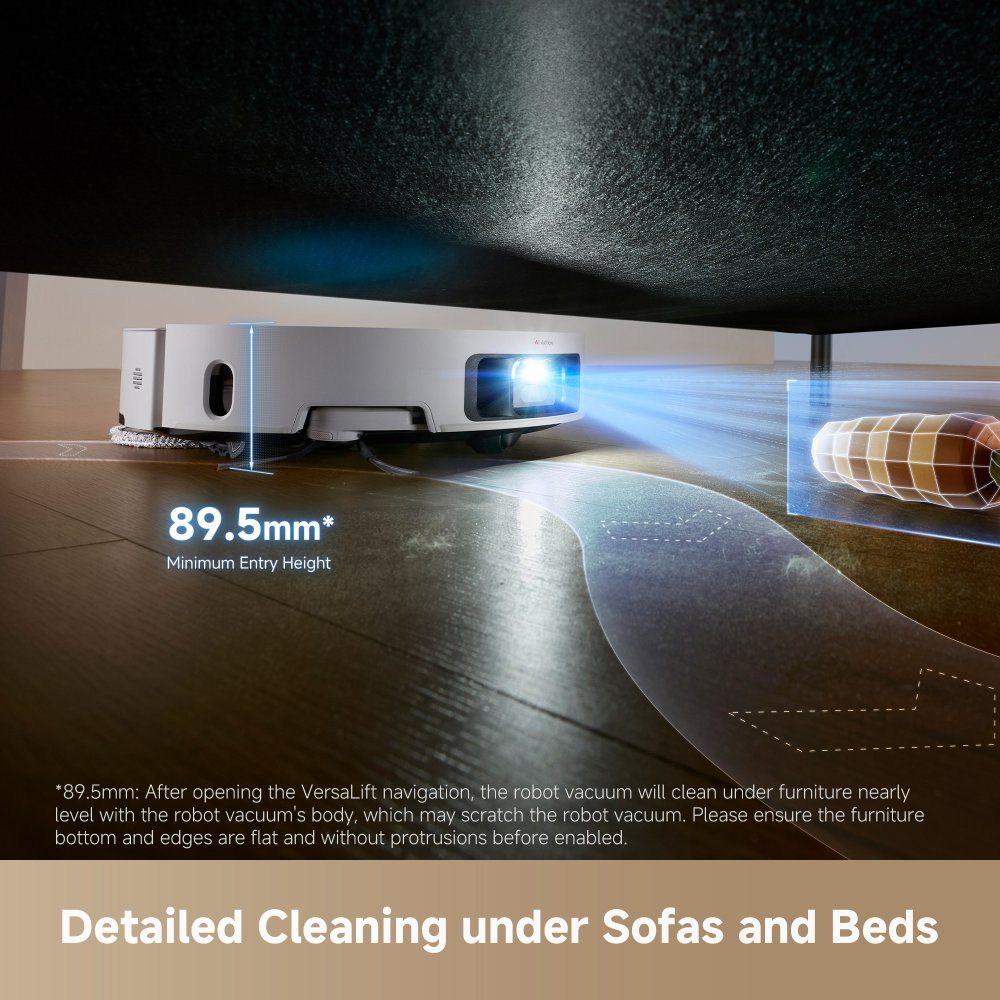 Dreame L50 Pro Ultra Robot Vacuum Cleaner and Mop With Self-Cleaning and Auto-Empty RLL84CE White Dreame L50 Pro Ultra Robot Vacuum Cleaner and Mop With Self-Cleaning and Auto-Empty RLL84CE White