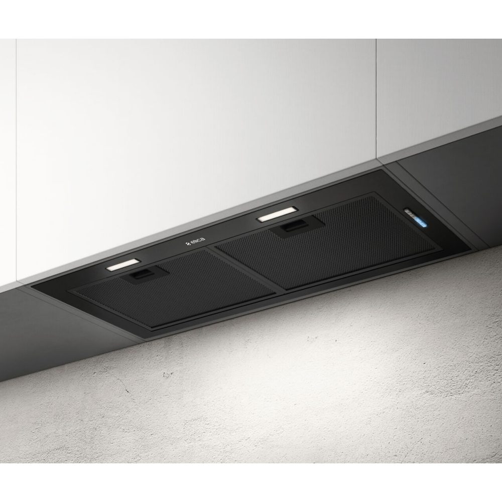 Elica 72cm Canopy Hood FOLD-BLK-80 - Black