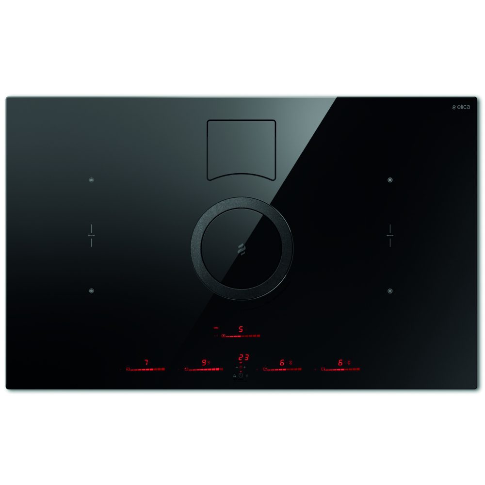 Elica 83cm Nikolatesla Switch Recirculation Venting Induction Hob NT-SWITCH-BLK-RC - Black