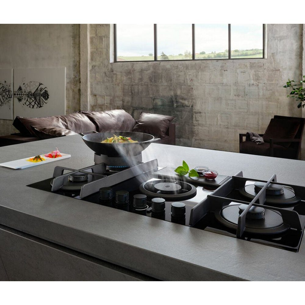 Elica 88cm Air Venting Gas Hob NT-FLAME-EVO-BL - Black Elica 88cm Air Venting Gas Hob NT-FLAME-EVO-BL - Black