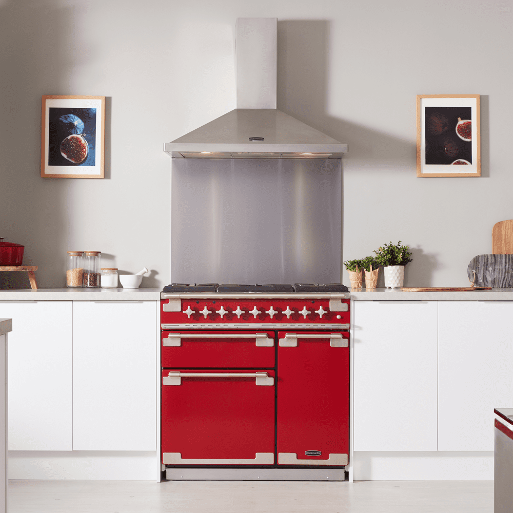 Rangemaster Elise 90cm Induction Range Cooker 107880 ELS90EIRD/ - Red Rangemaster Elise 90cm Induction Range Cooker 107880 ELS90EIRD/ - Red