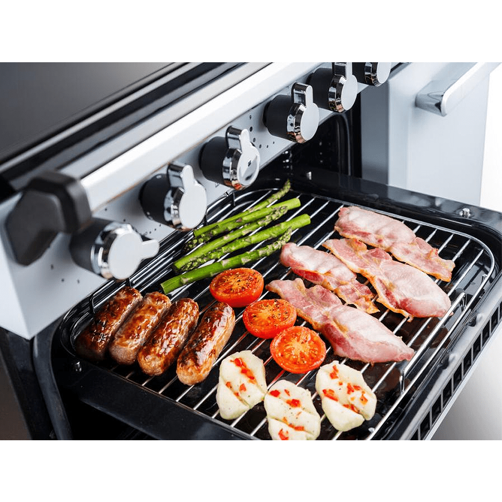 Rangemaster Estel Deluxe 90cm Dual Fuel Range Cooker With Chrome Trim 14982 ESDL90DFPPPK/CM1 - Pale Pink Rangemaster Estel Deluxe 90cm Dual Fuel Range Cooker With Chrome Trim 14982 ESDL90DFPPPK/CM1 - Pale Pink