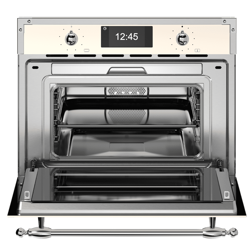 Bertazzoni Heritage Series Compact Steam Combination Oven F457HERVTAX - Ivory Bertazzoni Heritage Series Compact Steam Combination Oven F457HERVTAX - Ivory