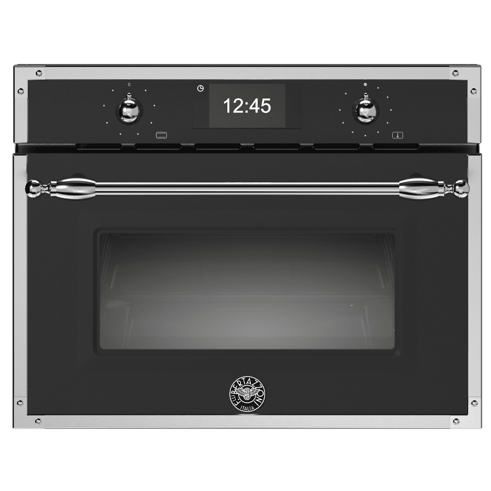 Bertazzoni Heritage Series Compact Steam Combination Oven F457HERVTNE - Black Bertazzoni Heritage Series Compact Steam Combination Oven F457HERVTNE - Black