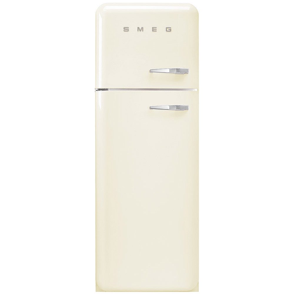Smeg  60cm Retro Fridge Freezer Left Hand Hinge FAB30LCR6UK - Cream