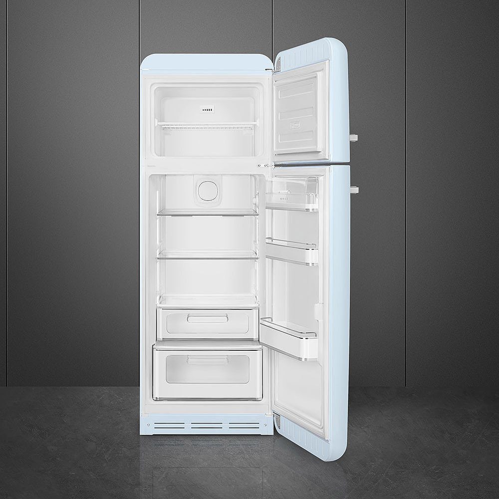 Smeg 60cm Retro Fridge Freezer Right Hand Hinge FAB30RPB6UK - Pastel Blue Smeg 60cm Retro Fridge Freezer Right Hand Hinge FAB30RPB6UK - Pastel Blue