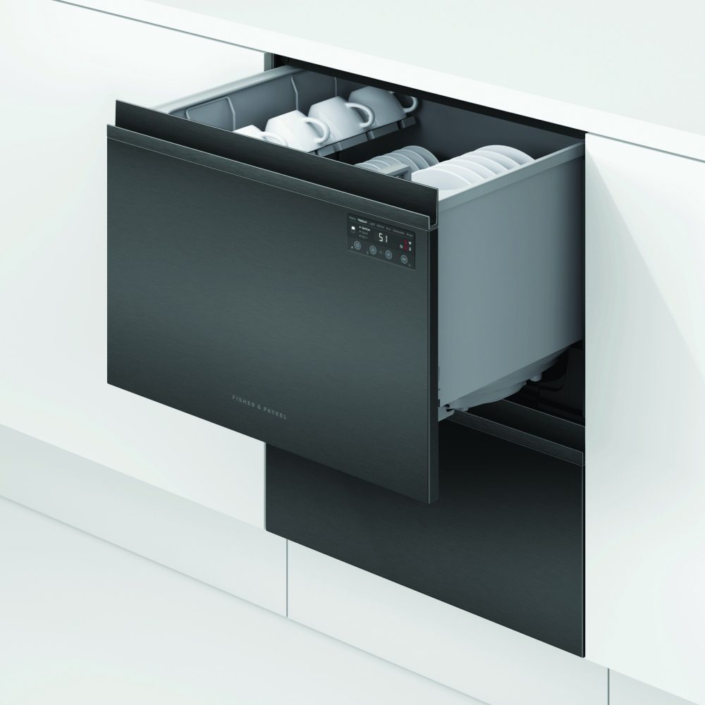 Fisher Paykel Double DishDrawer With Recessed Handles DD60D2HNB9 - Black Steel Fisher Paykel Double DishDrawer With Recessed Handles DD60D2HNB9 - Black Steel