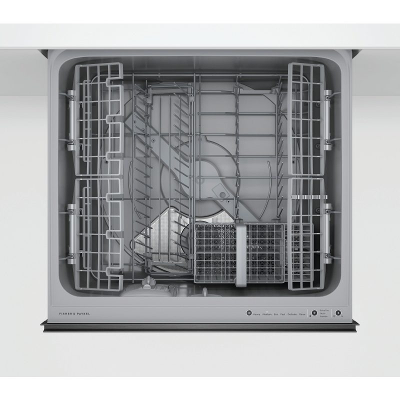 Fisher Paykel Series 9 Double DishDrawer With Recessed Handles DD60D4HNB9 - Black Steel Fisher Paykel Series 9 Double DishDrawer With Recessed Handles DD60D4HNB9 - Black Steel