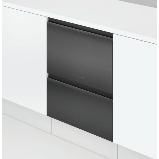 Fisher Paykel Series 9 Double DishDrawer With Recessed Handles DD60D4HNB9 - Black Steel Fisher Paykel Series 9 Double DishDrawer With Recessed Handles DD60D4HNB9 - Black Steel