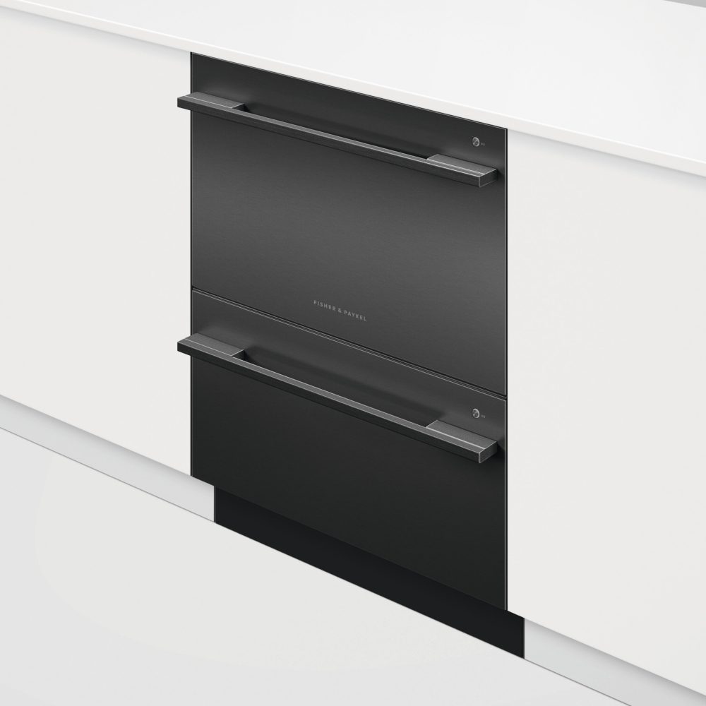 Fisher Paykel Series 9 Designer Series Flat Double DishDrawer With Sanitise DD60DDFHB9 - Black Steel Fisher Paykel Series 9 Designer Series Flat Double DishDrawer With Sanitise DD60DDFHB9 - Black Steel