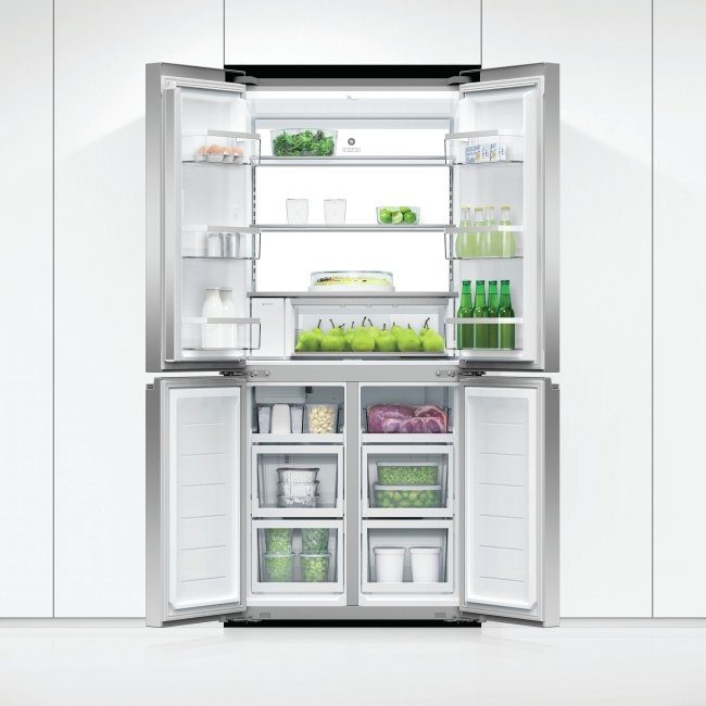 Fisher Paykel 79cm French Style 4 Door Fridge Freezer With Ice & Water RF500QNUX1 - Stainless Steel Fisher Paykel 79cm French Style 4 Door Fridge Freezer With Ice & Water RF500QNUX1 - Stainless Steel