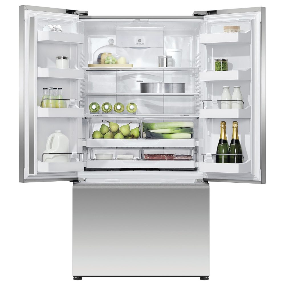 Fisher Paykel Series 7 Handleless French Style Fridge Freezer With Ice & Water RF540ANUX6 - Stainless Steel Fisher Paykel Series 7 Handleless French Style Fridge Freezer With Ice & Water RF540ANUX6 - Stainless Steel