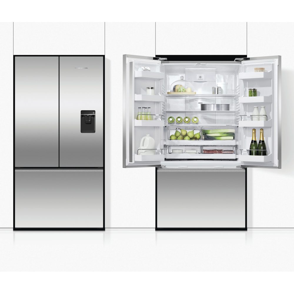 Fisher Paykel Series 7 Handleless French Style Fridge Freezer With Ice & Water RF540ANUX6 - Stainless Steel Fisher Paykel Series 7 Handleless French Style Fridge Freezer With Ice & Water RF540ANUX6 - Stainless Steel