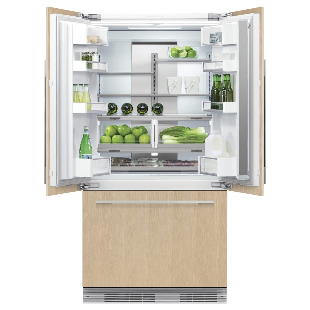 Fisher Paykel 90cm Integrated French Style Fridge Freezer With Ice & Water RS90AU3 Fisher Paykel 90cm Integrated French Style Fridge Freezer With Ice & Water RS90AU3