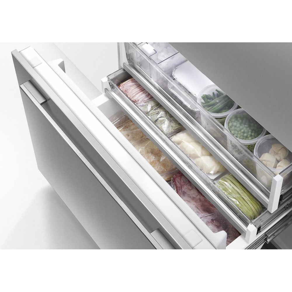 Fisher Paykel 90cm Integrated French Style Fridge Freezer With Ice & Water RS90AU3 Fisher Paykel 90cm Integrated French Style Fridge Freezer With Ice & Water RS90AU3