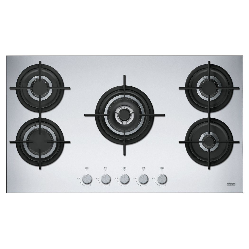 Franke  Mythos 90cm Five Burner Gas Hob 106.0496.077 - STAINLESS STEEL
