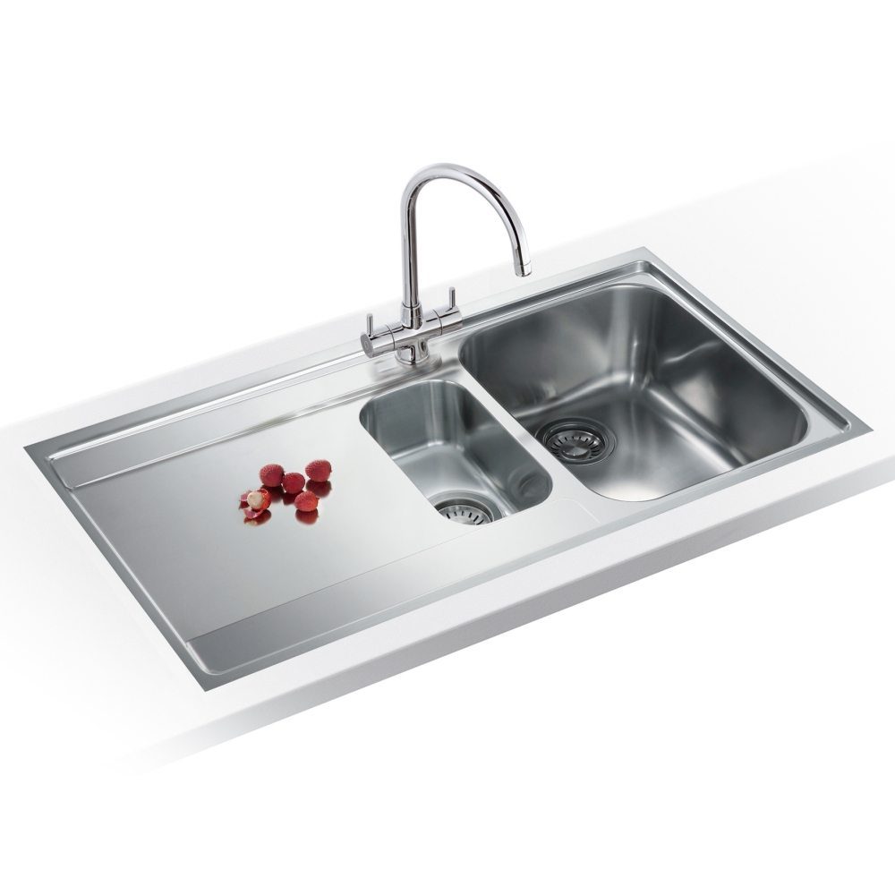 Franke  Maris 1.5 Bowl Sink Left Hand Drainer 127.0305.146 - Stainless Steel