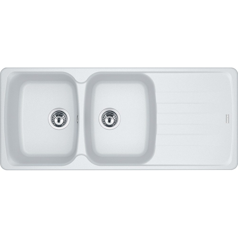 Franke Antea Fragranite Double Bowl Sink 114.0532.317 - White