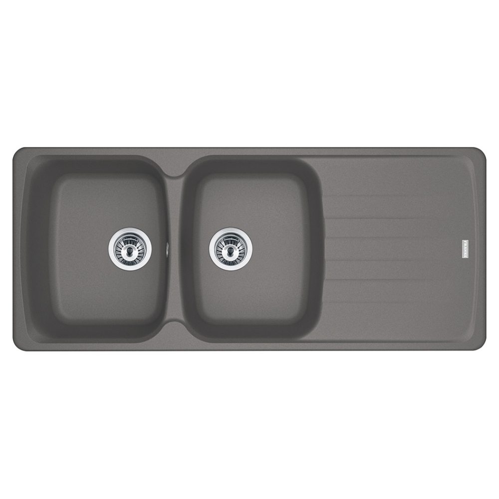 Franke Antea Fragranite Double Bowl Sink 114.0633.742 - Stone Grey