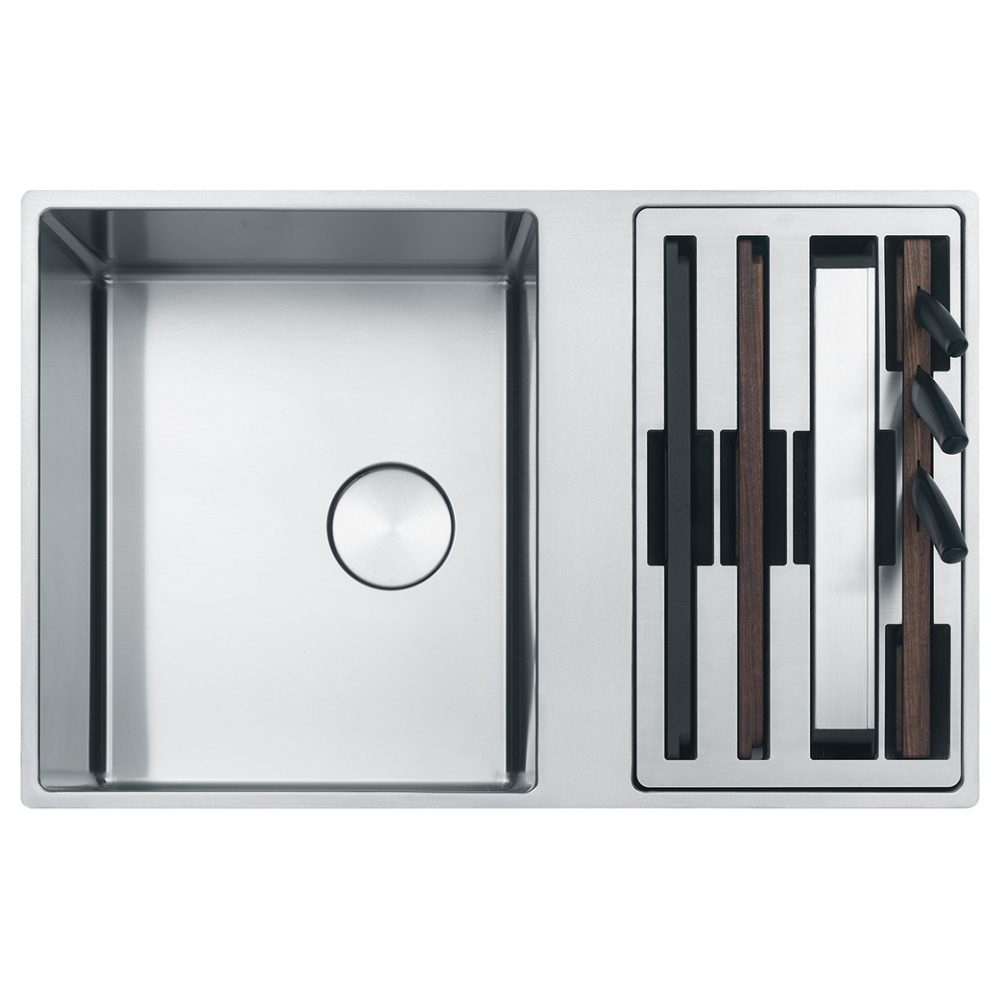 Franke Box Center 1.5 Bowl Reversible Sink 127.0611.736 - Stainless Steel