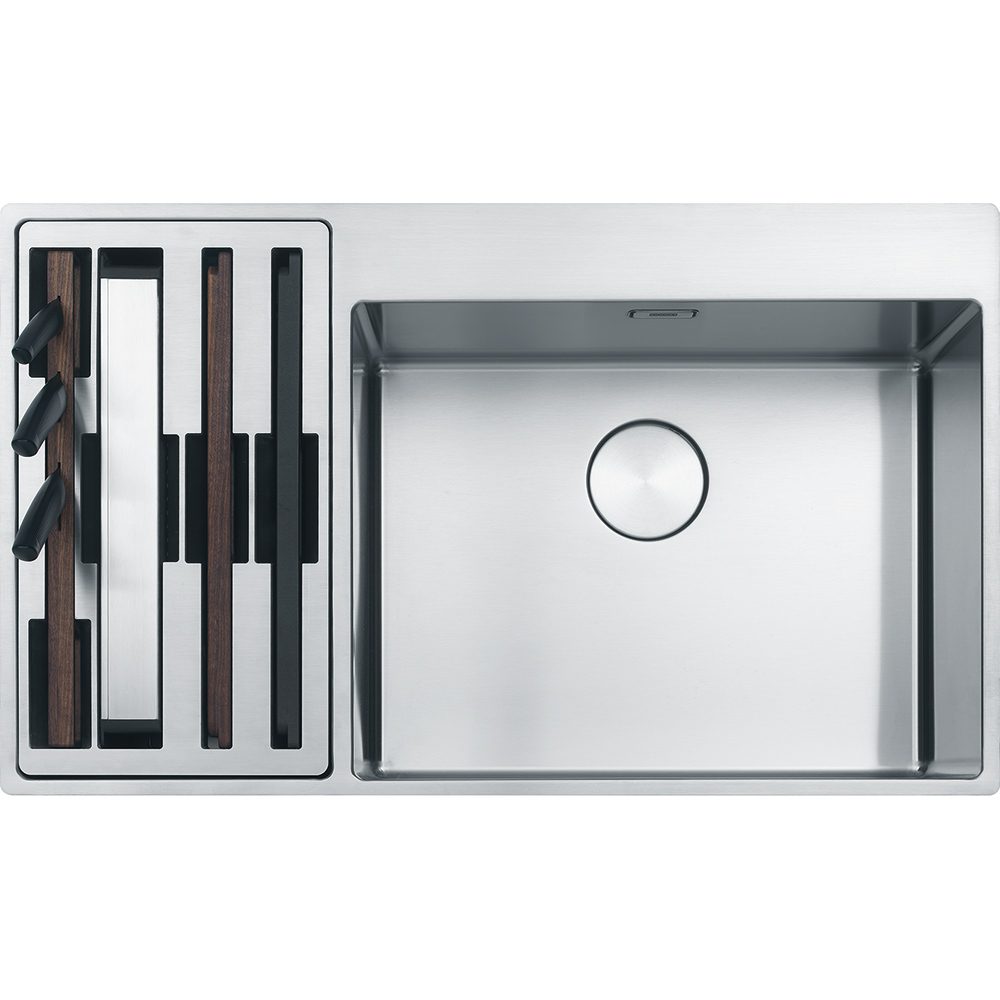 Franke Box Center 1.5 Bowl Sink Left Hand Small Bowl 127.0570.616 - Stainless Steel