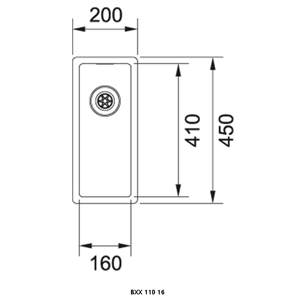 Franke Box Single Bowl Undermount Sink 127.0371.512 - Stainless Steel Franke Box Single Bowl Undermount Sink 127.0371.512 - Stainless Steel