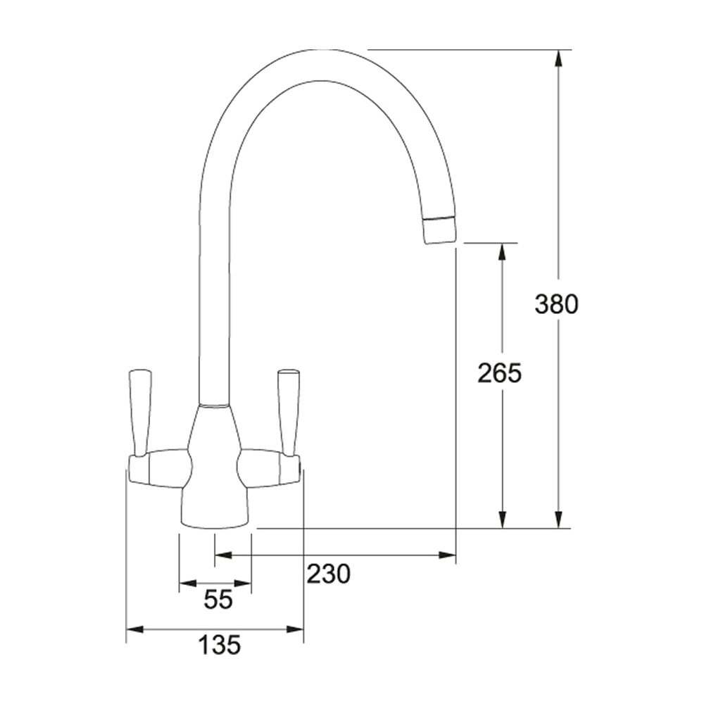 Franke Eiger Tap 115.0659.348 - Matte Black Franke Eiger Tap 115.0659.348 - Matte Black