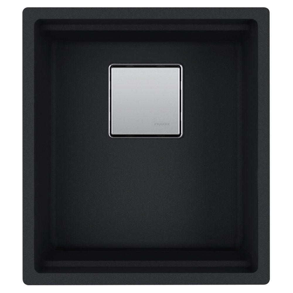 Franke Kubus Fragranite Single Bowl Undermount Sink 125.0630.441 - Matte Black
