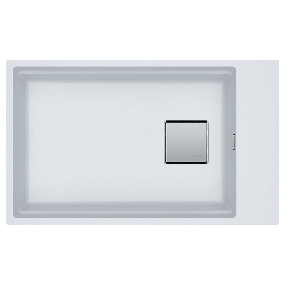 Franke Kubus Fragranite Single Bowl Undermount Sink 125.0633.721 - White