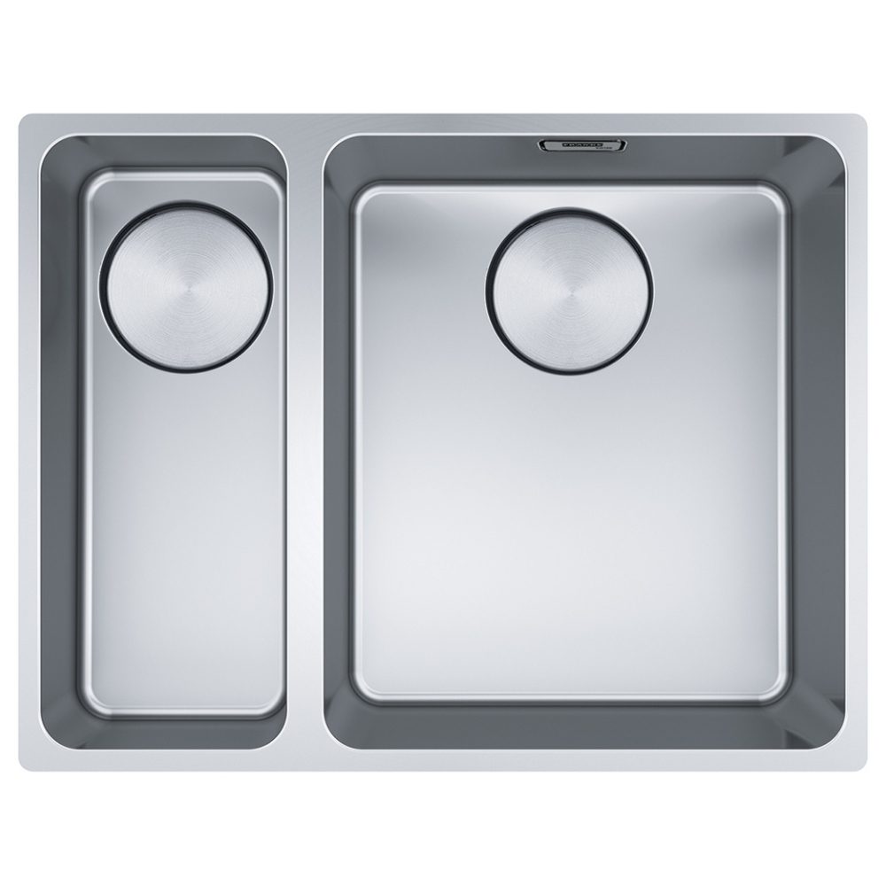 Franke  Mythos Bowl 1.5 Bowl Undermount Sink Left Hand Small Bowl 122.0607.062 - Stainless Steel