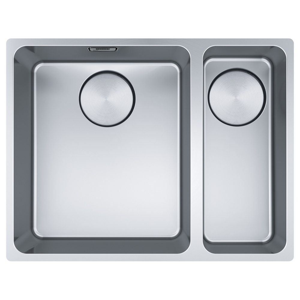 Franke  Mythos Bowl 1.5 Bowl Undermount Sink Right Hand Small Bowl 122.0607.063 - Stainless Steel