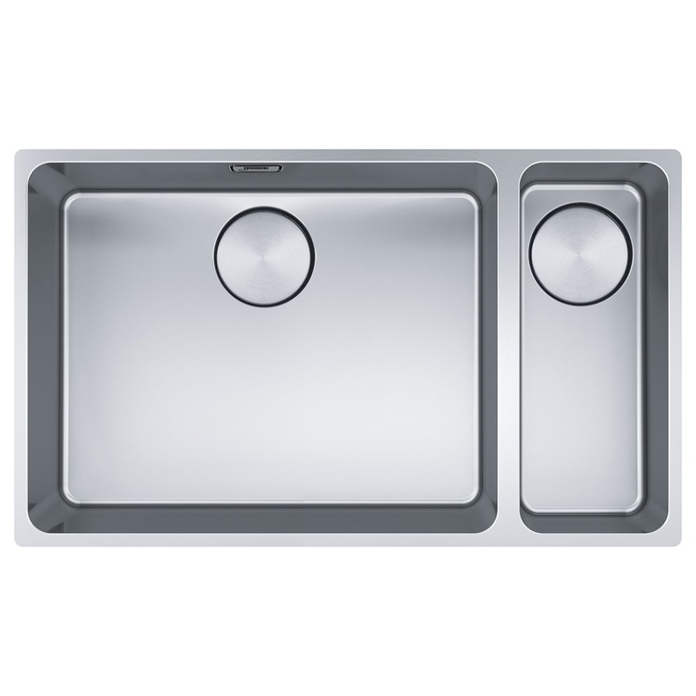 Franke  Mythos Bowl 1.5 Bowl Undermount Sink Right Hand Small Bowl 122.0607.083 - Stainless Steel