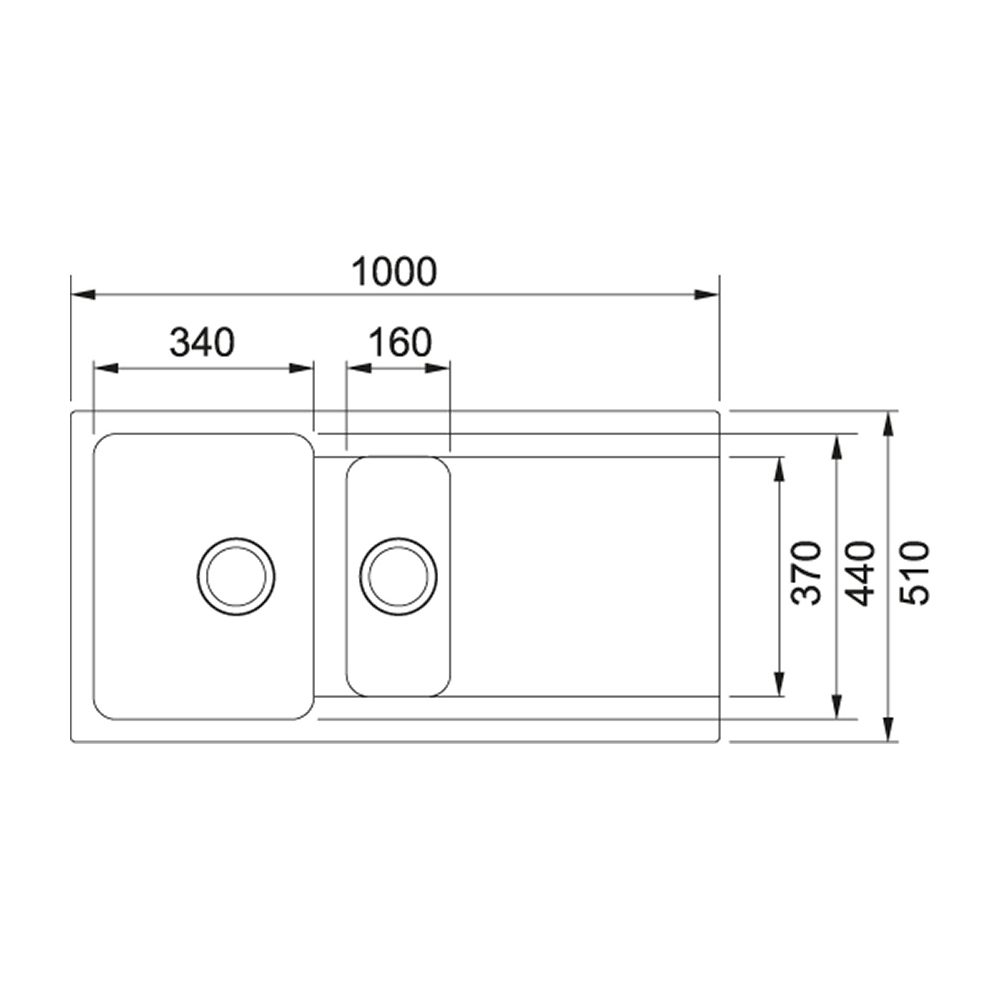 Franke Orion Tectonite 1.5 Bowl Sink 114.0381.759 - White Franke Orion Tectonite 1.5 Bowl Sink 114.0381.759 - White
