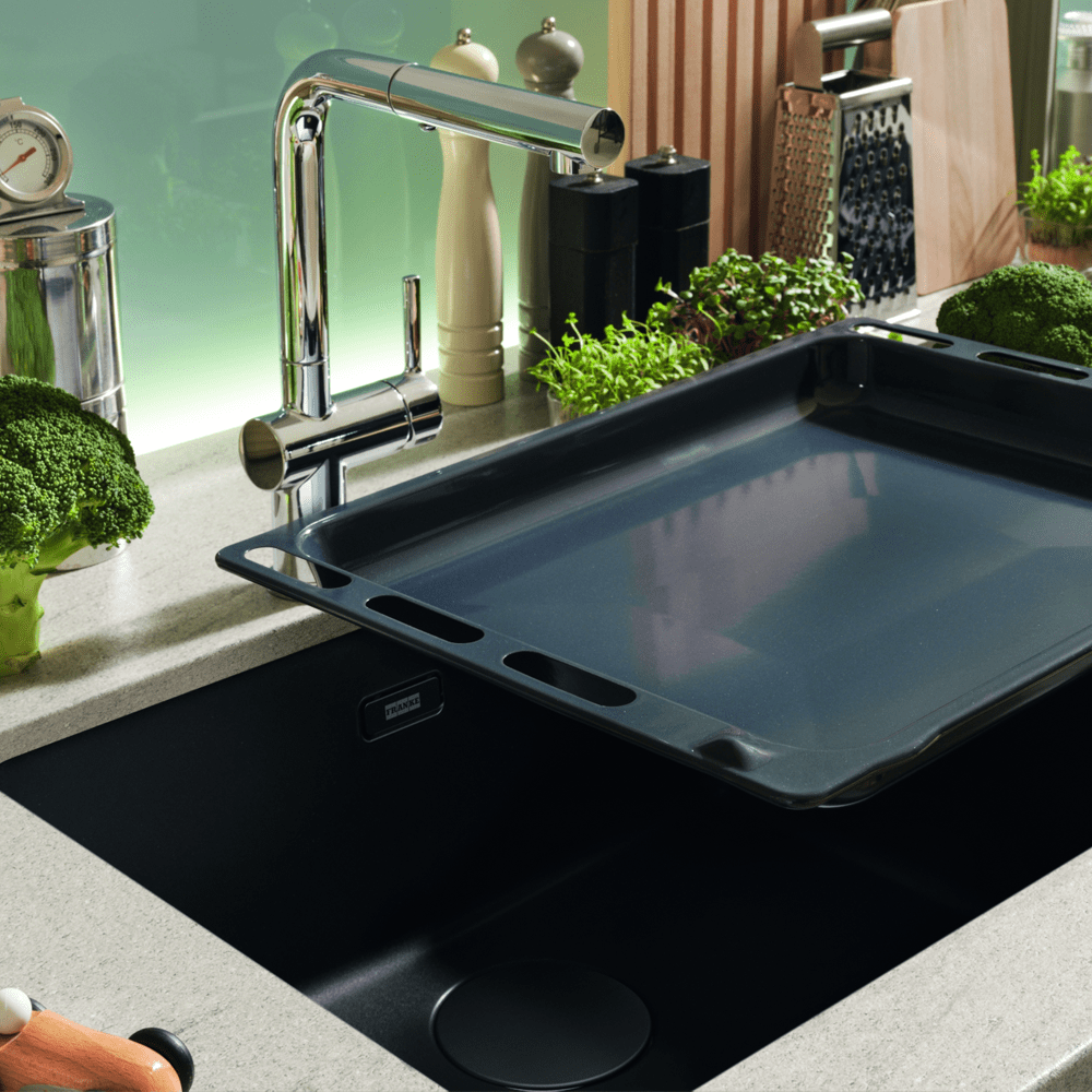 Franke Maris Fragranite Single Bowl Undermount Sink 125.0688.508 - MATTE BLACK - Image 2