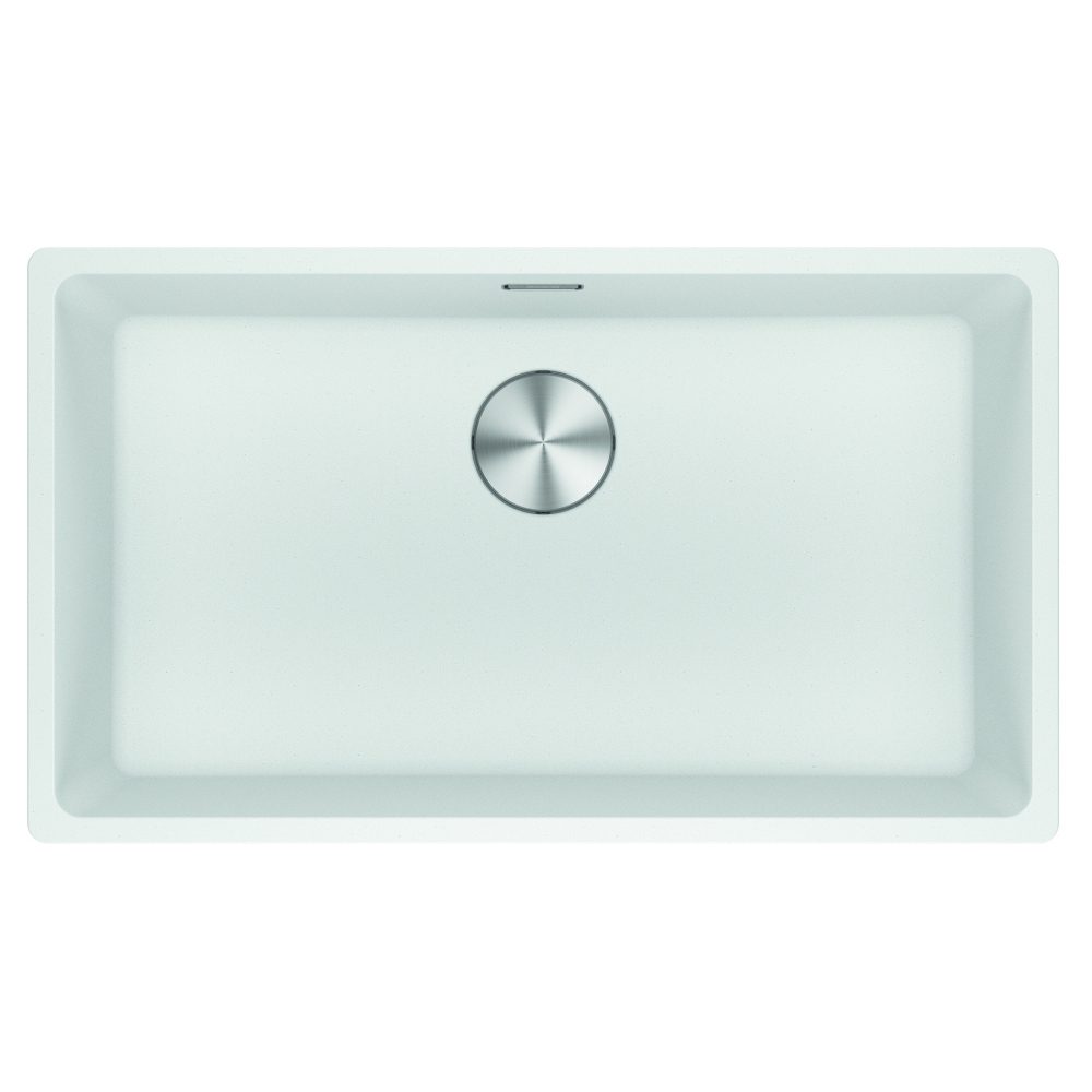 Franke  Maris Fragranite Single Bowl Undermount Sink 125.0688.510 - WHITE