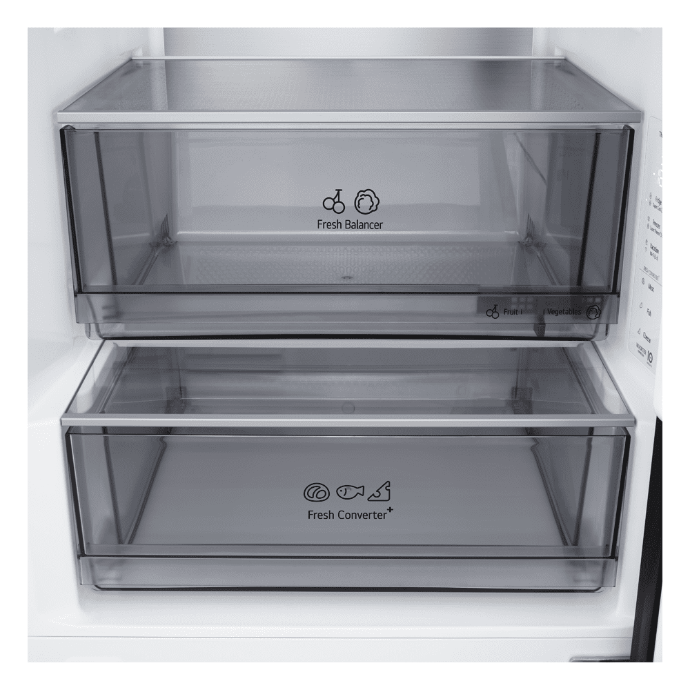 LG 60cm Fit & Max Frost Free Fridge Freezer GBBS524AEV - Black LG 60cm Fit & Max Frost Free Fridge Freezer GBBS524AEV - Black