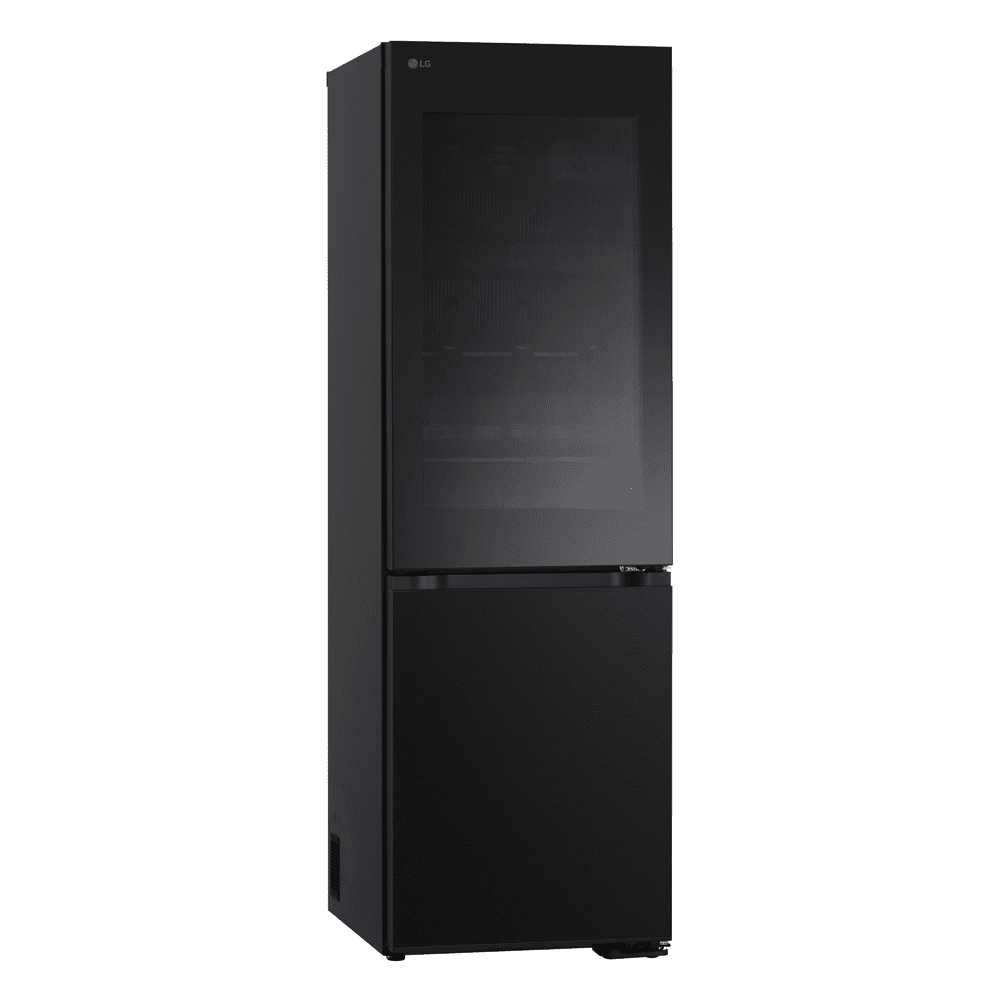 LG 60cm Instaview Frost Free Fridge Freezer GBG5160CEV - Black Steel LG 60cm Instaview Frost Free Fridge Freezer GBG5160CEV - Black Steel