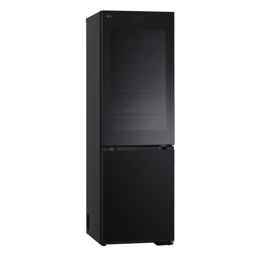 LG 60cm Instaview Frost Free Fridge Freezer GBG7190CEV - Black Steel LG 60cm Instaview Frost Free Fridge Freezer GBG7190CEV - Black Steel