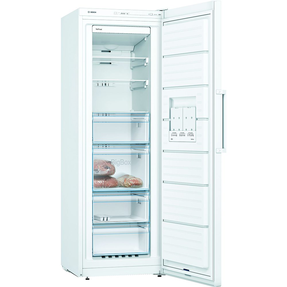 Bosch 60cm Series 4 Freestanding Frost Free Freezer GSN33VWEPG - White Bosch 60cm Series 4 Freestanding Frost Free Freezer GSN33VWEPG - White