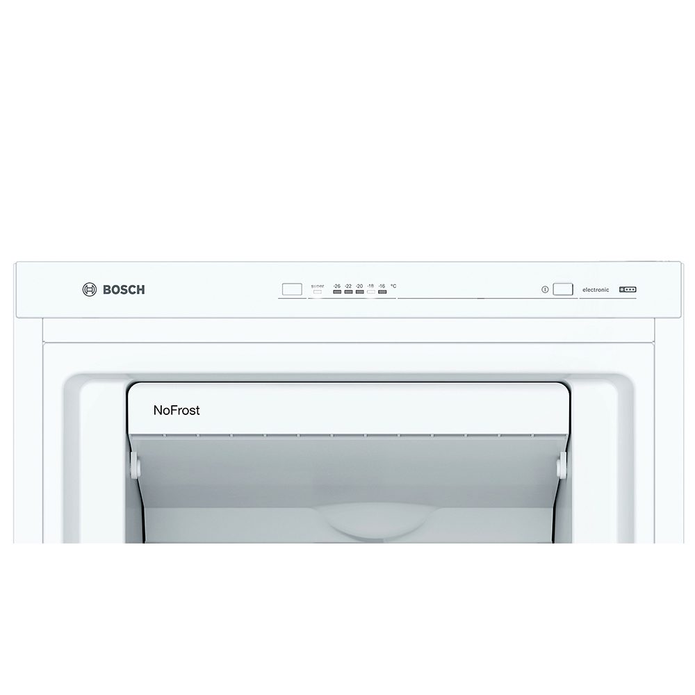 Bosch 60cm Series 4 Freestanding Frost Free Freezer GSN33VWEPG - White Bosch 60cm Series 4 Freestanding Frost Free Freezer GSN33VWEPG - White