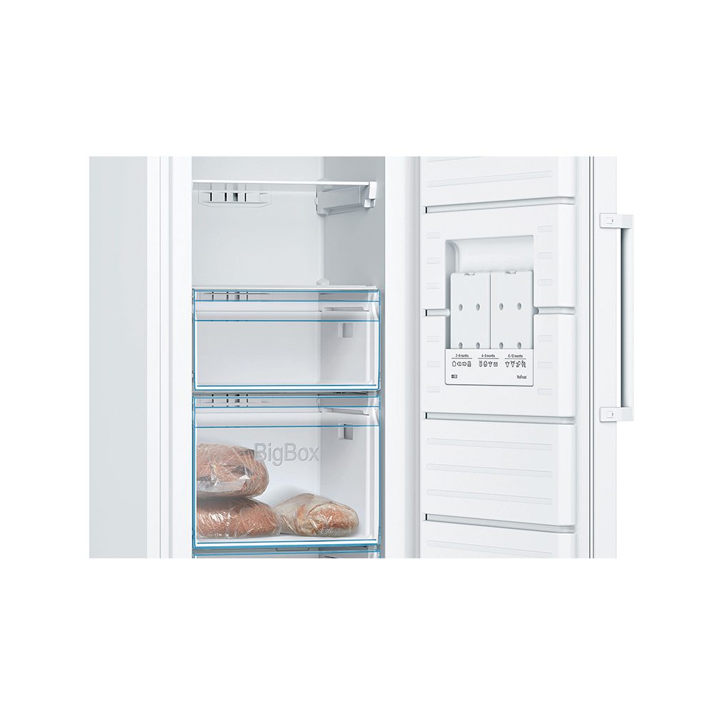 Bosch 60cm Series 4 Freestanding Frost Free Freezer GSN33VWEPG - White Bosch 60cm Series 4 Freestanding Frost Free Freezer GSN33VWEPG - White