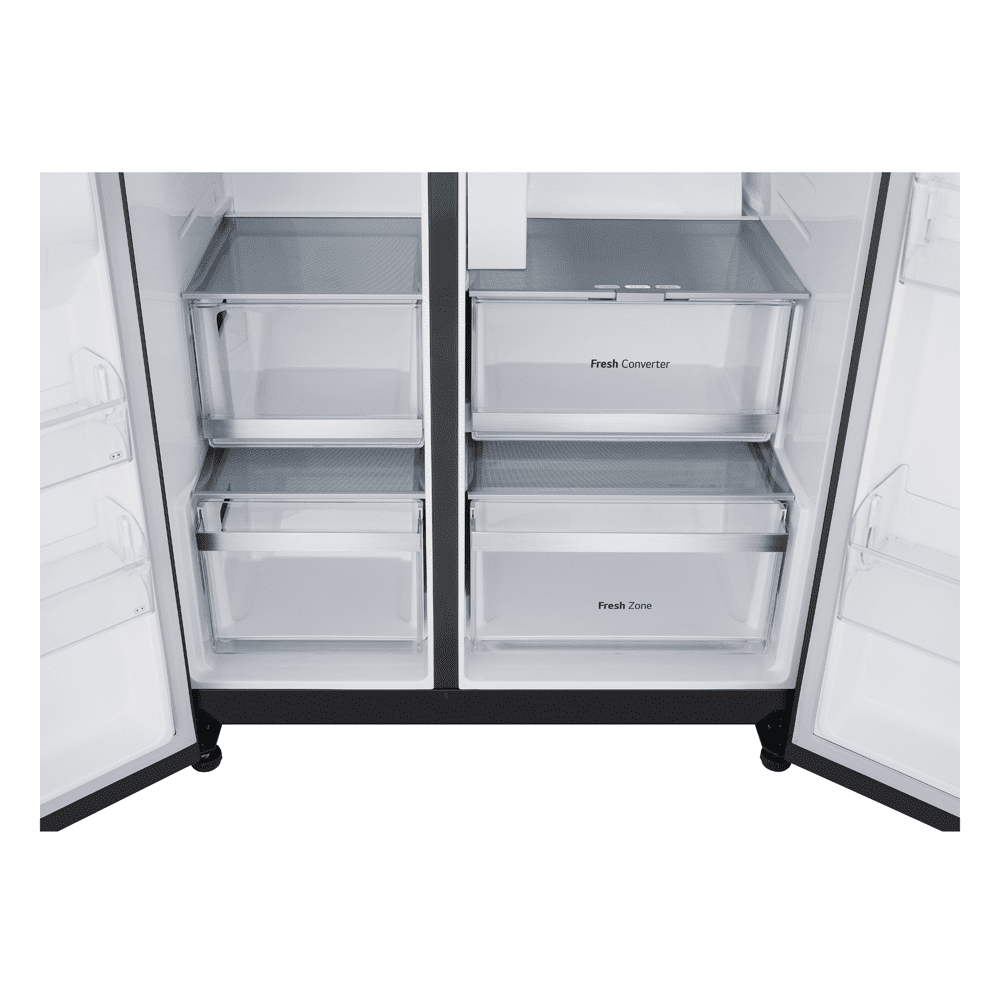 LG Door In Door Instaview American Fridge Freezer With Ice & Water GSXE90EVAD - Black Steel LG Door In Door Instaview American Fridge Freezer With Ice & Water GSXE90EVAD - Black Steel