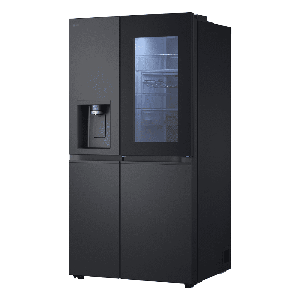 LG Door In Door Instaview American Fridge Freezer With Ice & Water GSXE90EVAD - Black Steel LG Door In Door Instaview American Fridge Freezer With Ice & Water GSXE90EVAD - Black Steel