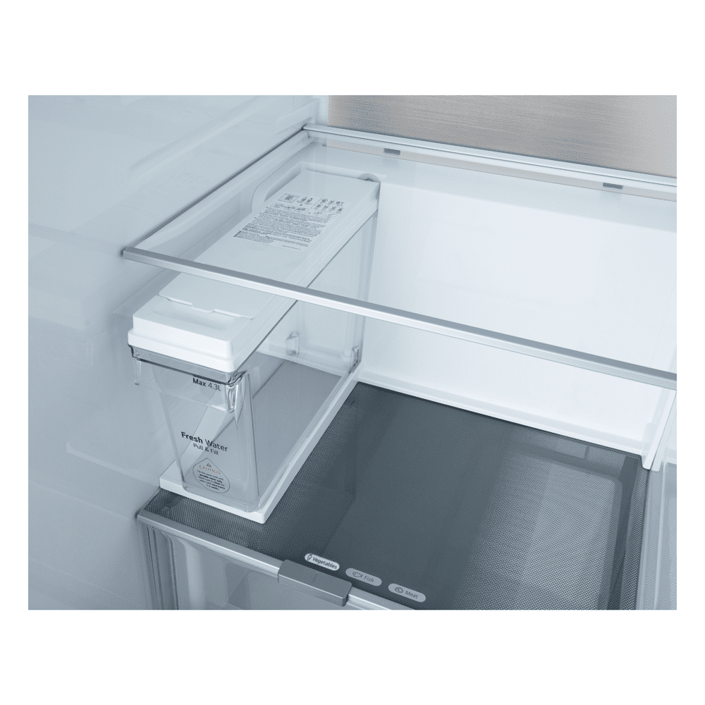 LG Door In Door Instaview American Fridge Freezer With Ice & Water Non Plumbed GSXE91EVAD - Black Steel LG Door In Door Instaview American Fridge Freezer With Ice & Water Non Plumbed GSXE91EVAD - Black Steel