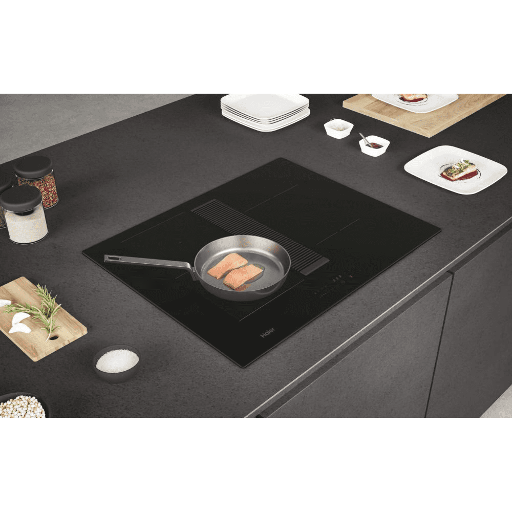 Haier 33803111 60cm Air Venting Flex Induction Hob HAIH6IESCF - BLACK Haier 33803111 60cm Air Venting Flex Induction Hob HAIH6IESCF - BLACK